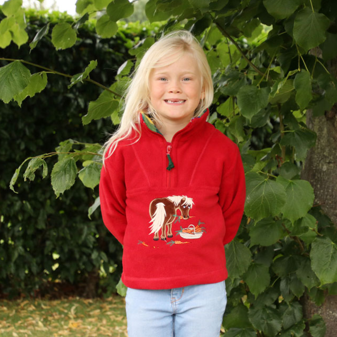British Country Collection Carrot Pony Childrens Fleece Jacket