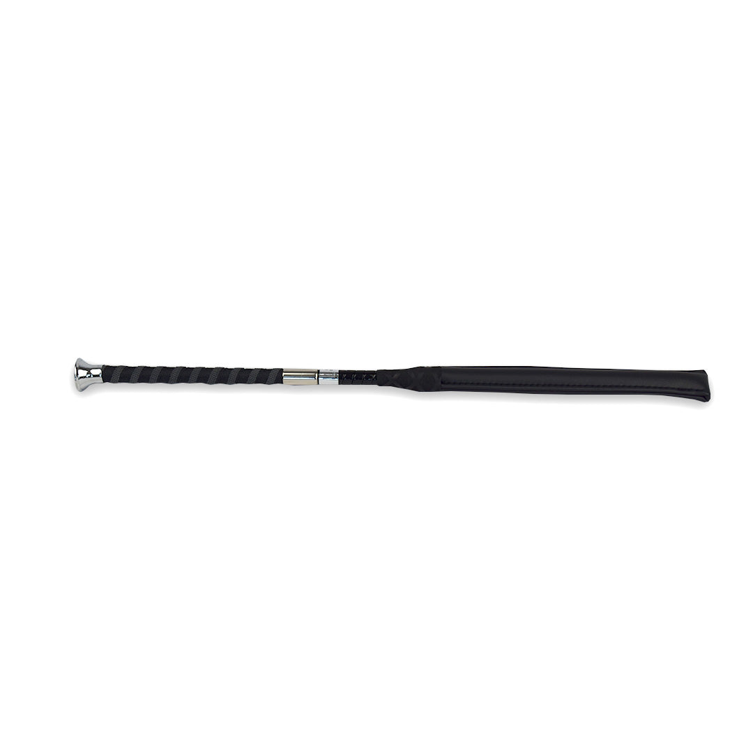 GS Equestrian Bat Whip With Silver Top 50cm