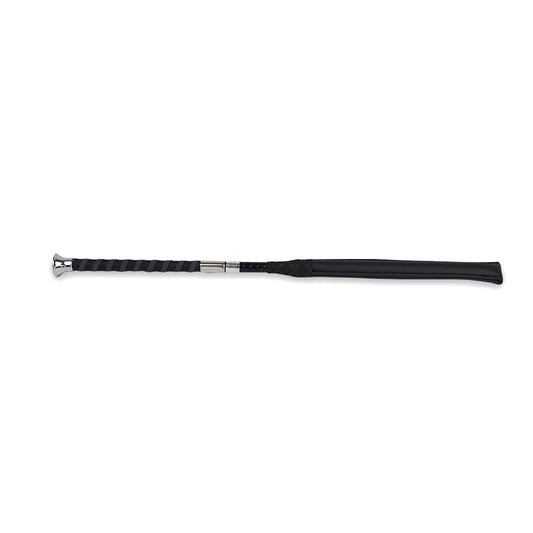 GS Equestrian Bat Whip With Silver Top 50cm