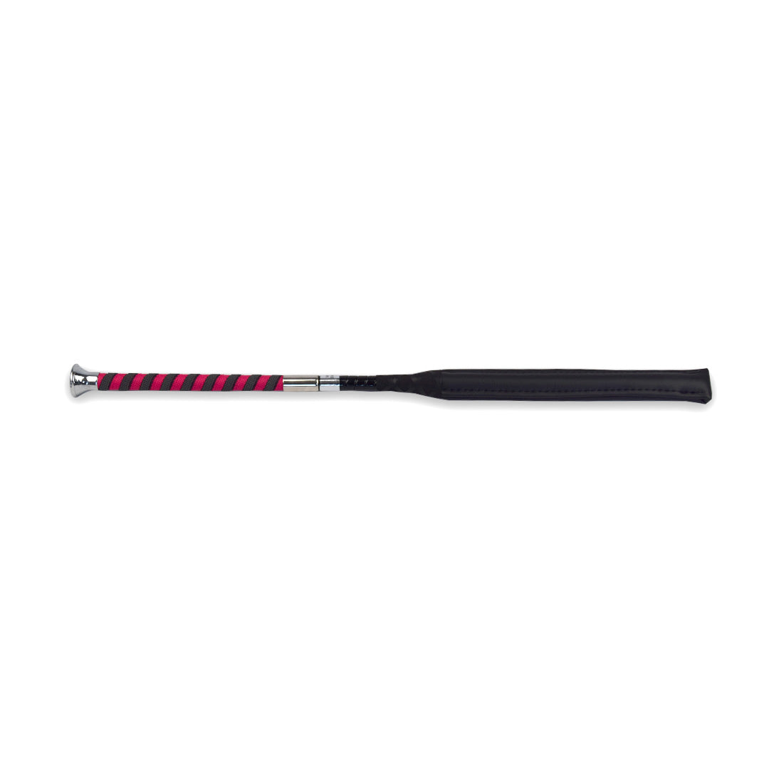 GS Equestrian Bat Whip With Silver Top 50cm