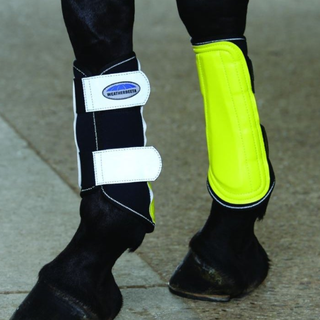 Weatherbeeta Reflective Single Lock Brushing Boots