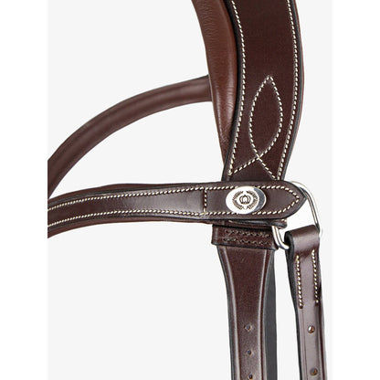 PS de Suecia Brown Flat Throatlatch con puntadas oscuras