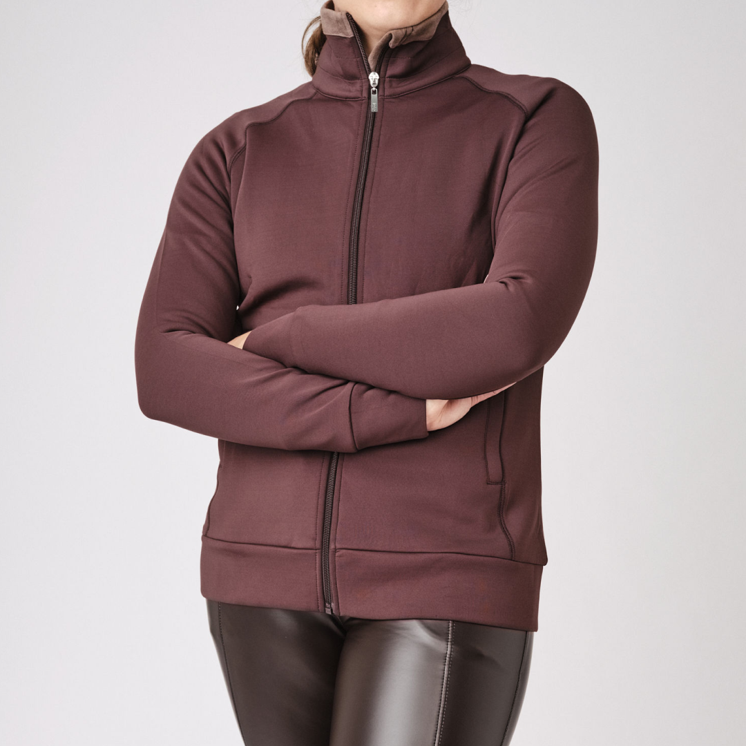 PS of Sweden Coffee Anastasia Zip Jacket #colour_coffee