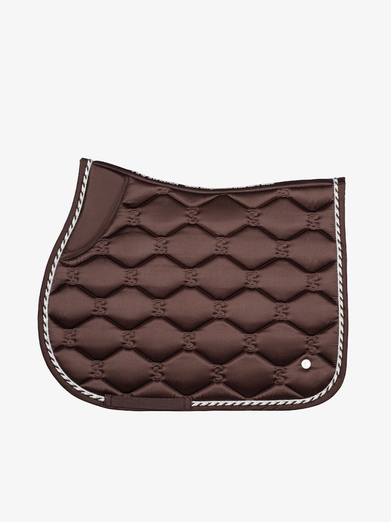 PS of Sweden Coffee Signature Jump Saddle Pad #colour_coffee
