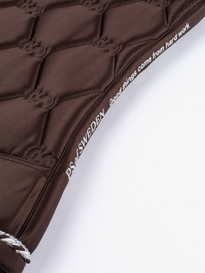PS of Sweden Coffee Signature Jump Saddle Pad #colour_coffee