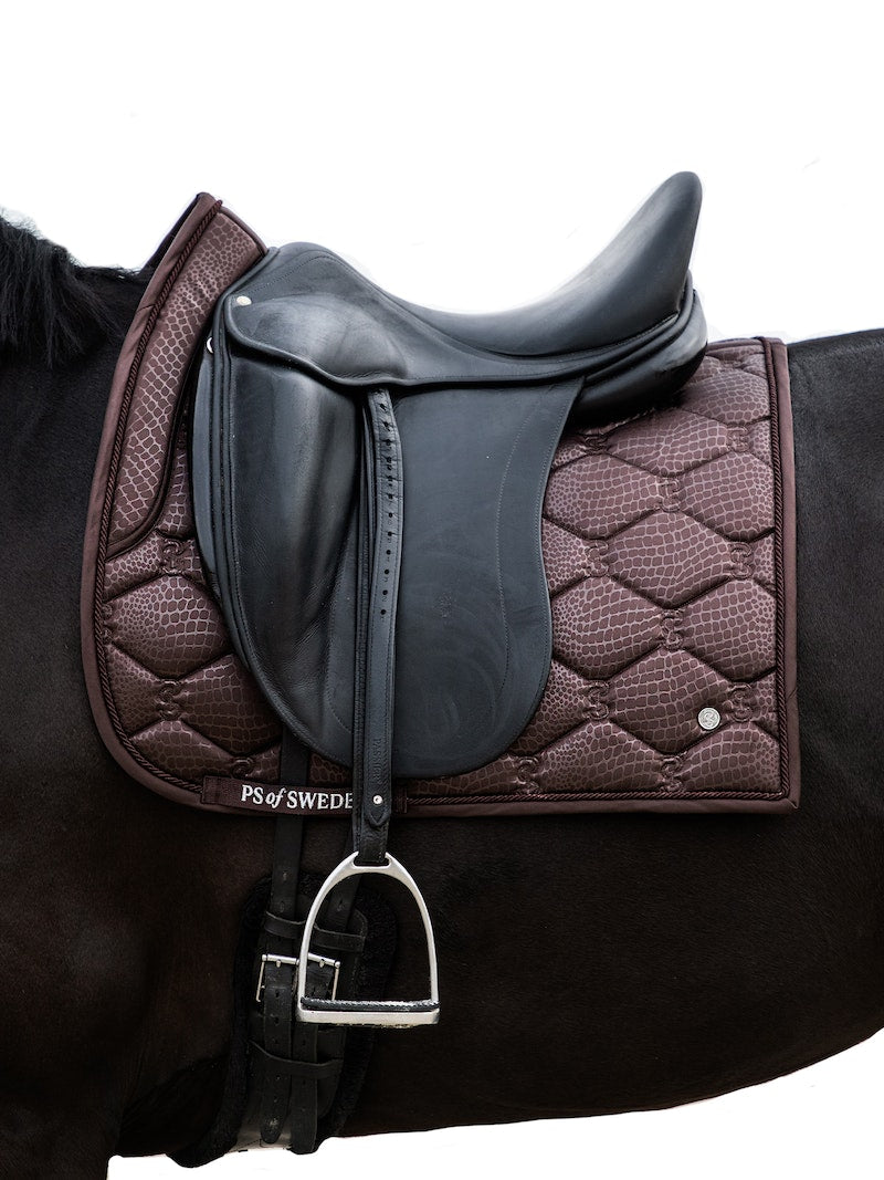 PS of Sweden Coffee Desert Dressage Saddle Pad #colour_coffee