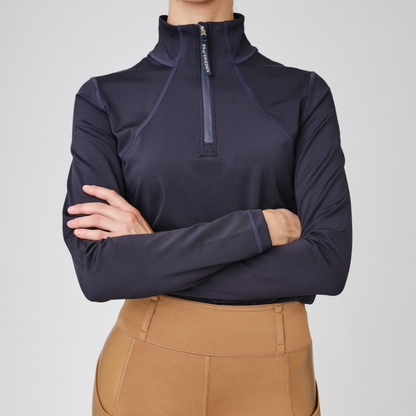 PS of Sweden Navy Alex Long Sleeve Mock Neck#colour_navy
