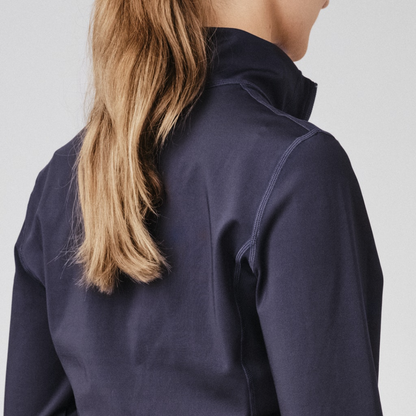 PS of Sweden Navy Alex Long Sleeve Mock Neck#colour_navy