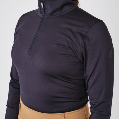 PS of Sweden Navy Grace Half-Zip Sweater#colour_navy