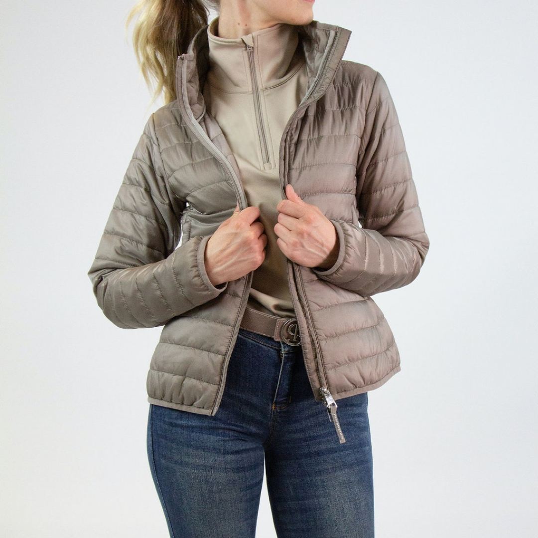 PS of Sweden Beige Verbier Padded Jacket#colour_beige
