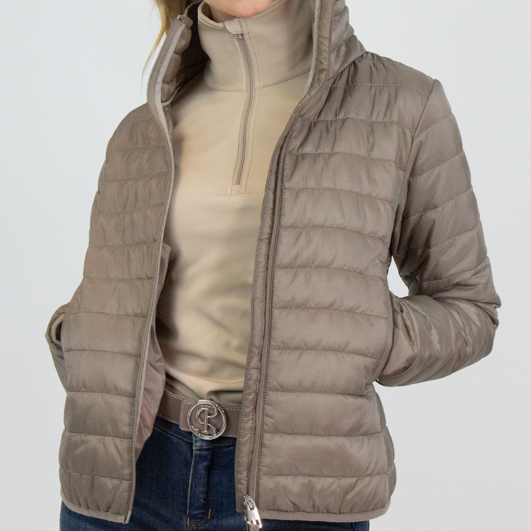PS of Sweden Beige Verbier Padded Jacket#colour_beige