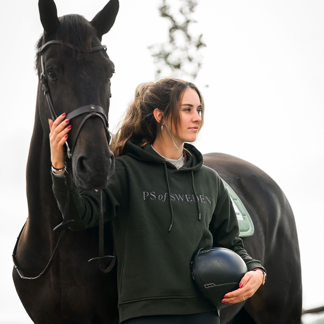 PS of Sweden Angela Hoodie #colour_dark-green