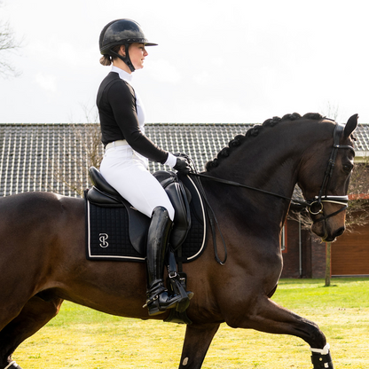 PS of Sweden Elite Black Dressage Saddle Pad #colour_black