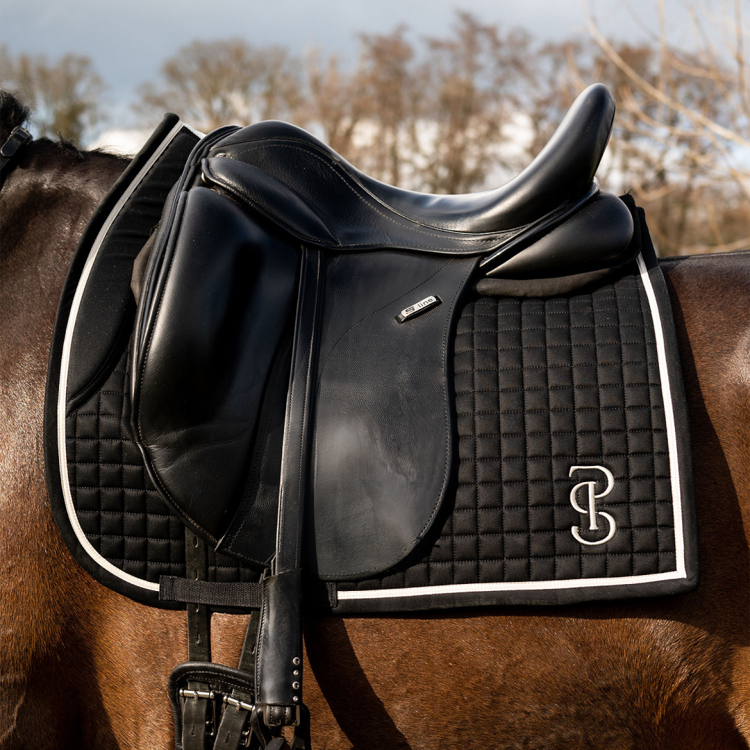 PS of Sweden Elite Black Dressage Saddle Pad #colour_black