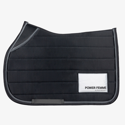 PS of Sweden Black Line Jump Saddle Pad #colour_black