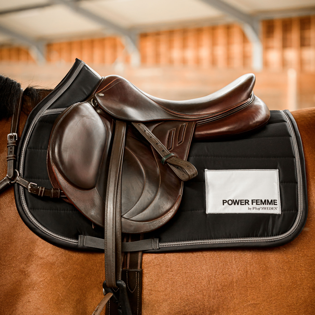 PS of Sweden Black Line Jump Saddle Pad #colour_black