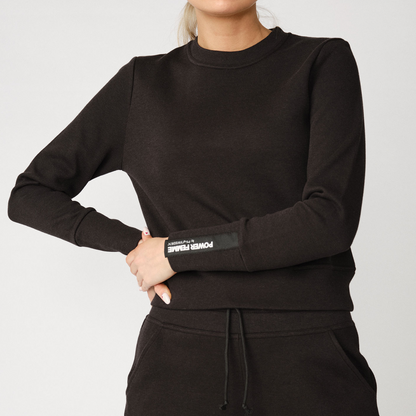 PS of Sweden Black Lykke Rib Sweater #colour_black