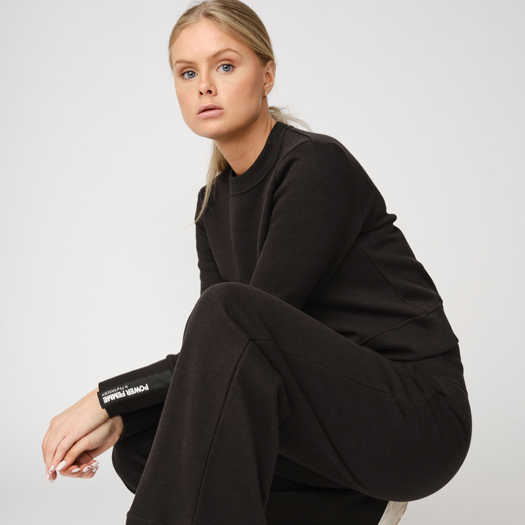 PS of Sweden Black Lykke Rib Sweater #colour_black