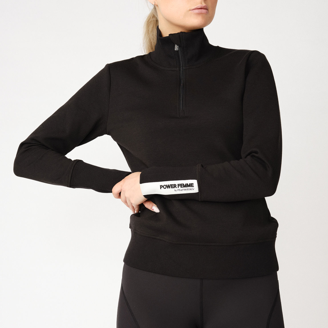 PS of Sweden Black Meya Mid Layer #colour_black