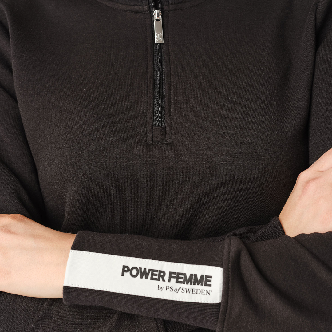PS of Sweden Black Meya Mid Layer #colour_black