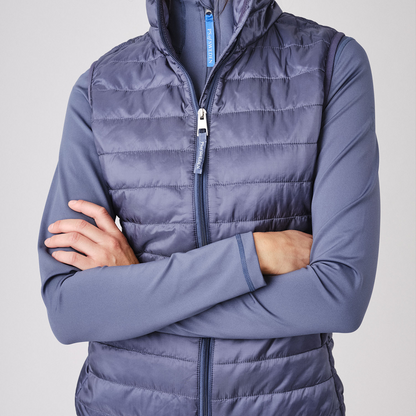PS of Sweden Dim Blue Cervinia Padded Vest#colour_dim-blue