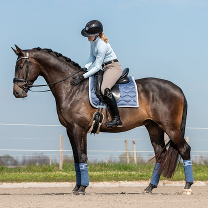 PS of Sweden Dove Blue Signature Dressage Saddle Pad #colour_dove-blue