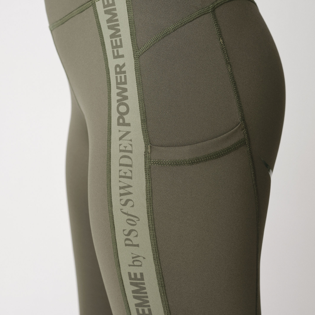 PS of Sweden Hunter Green Emina Riding Tights #colour_hunter-green