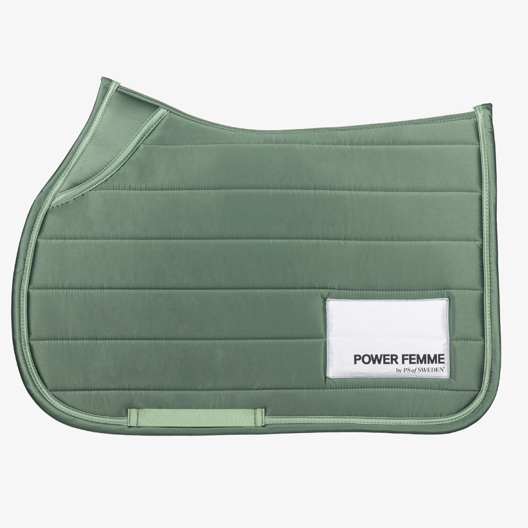 PS of Sweden Hunter Green Line Jump Saddle Pad #colour_hunter-green