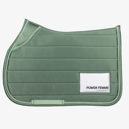 PS of Sweden Hunter Green Line Jump Saddle Pad #colour_hunter-green