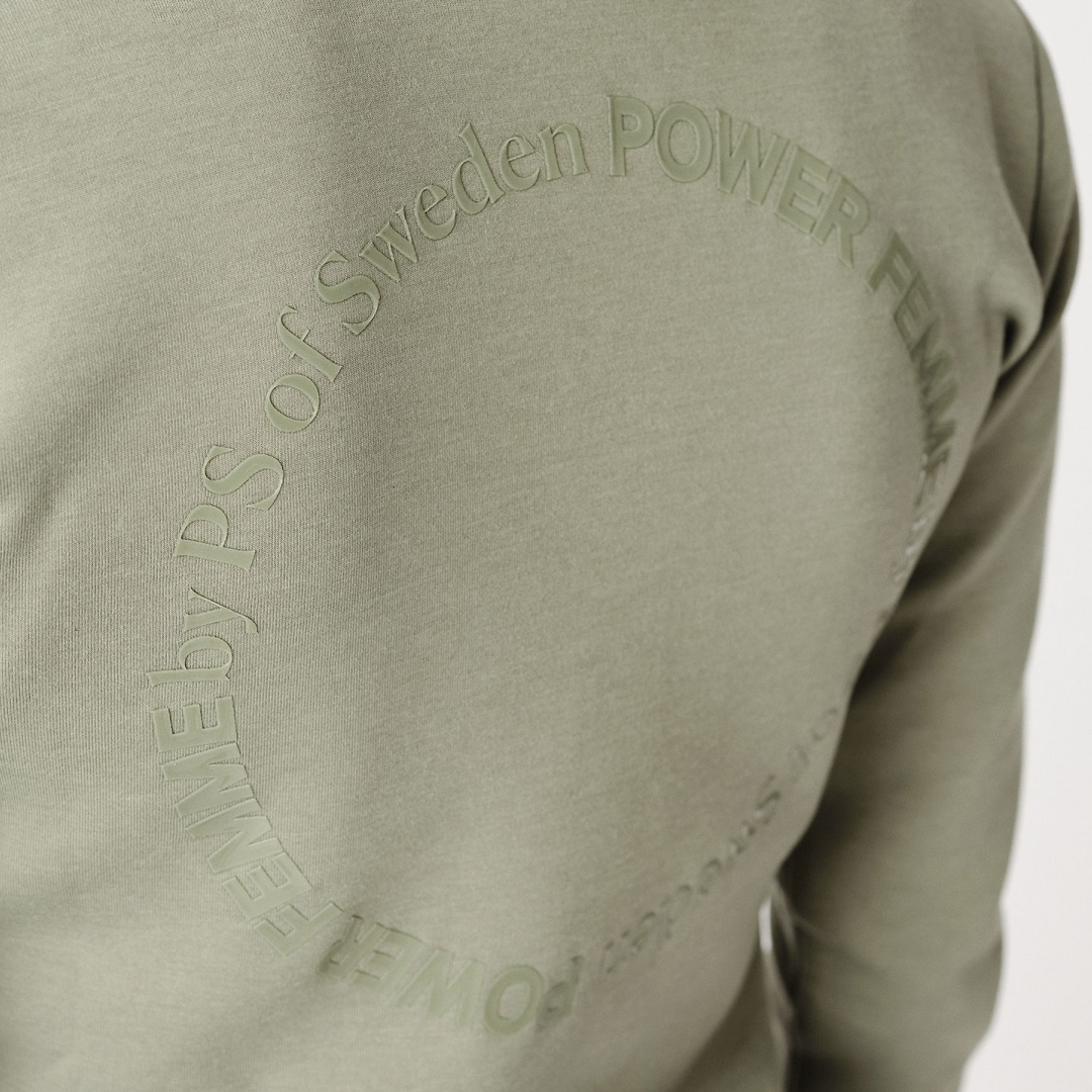 PS of Sweden Khaki Green Meya Mid Layer #colour_khaki-green