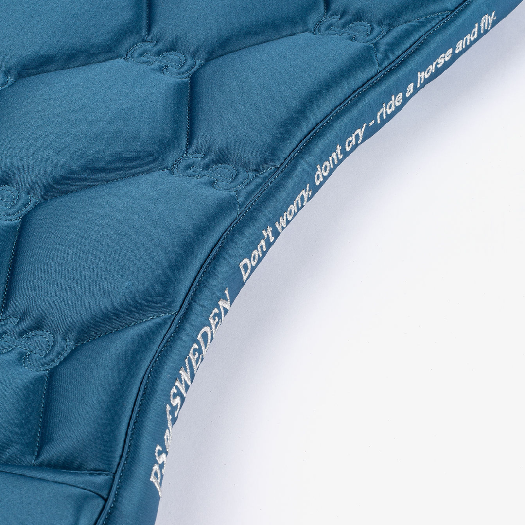 PS of Sweden Mirage Blue Signature Jump Saddle Pad #colour_mirage-blue