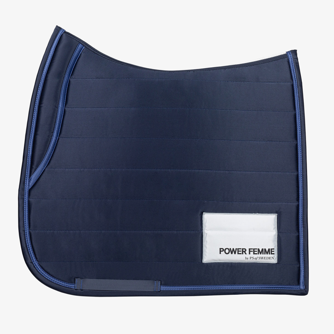 PS of Sweden Navy Line Dressage Saddle Pad #colour_navy