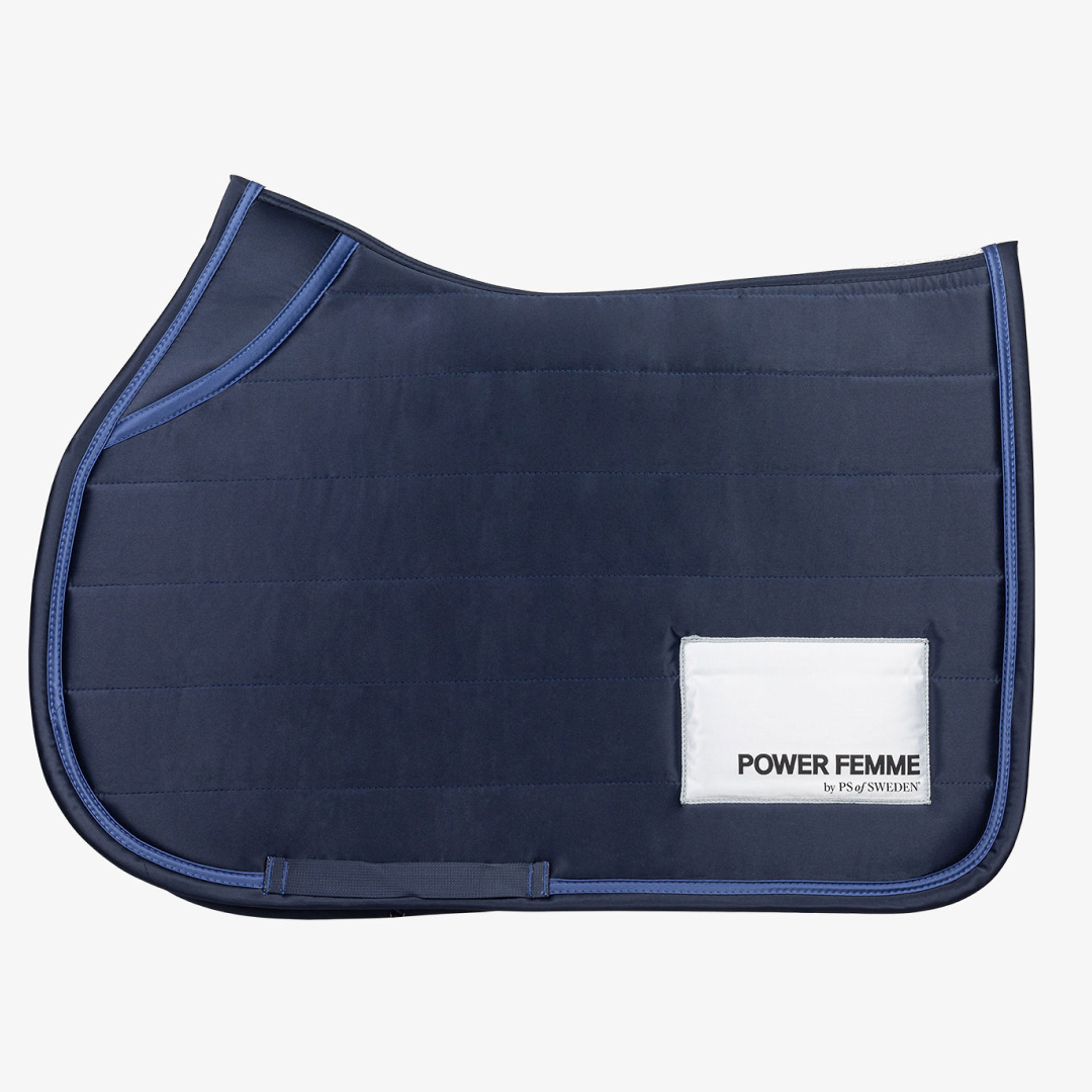 PS of Sweden Navy Line Jump Saddle Pad #colour_navy