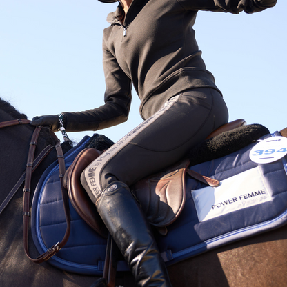 PS of Sweden Navy Line Jump Saddle Pad #colour_navy