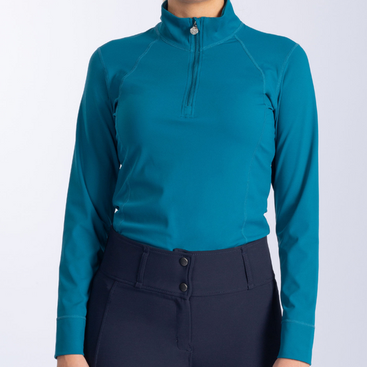 PS of Sweden Petrol Blue Wivianne Long Sleeve Base Layer #colour_petrol-blue