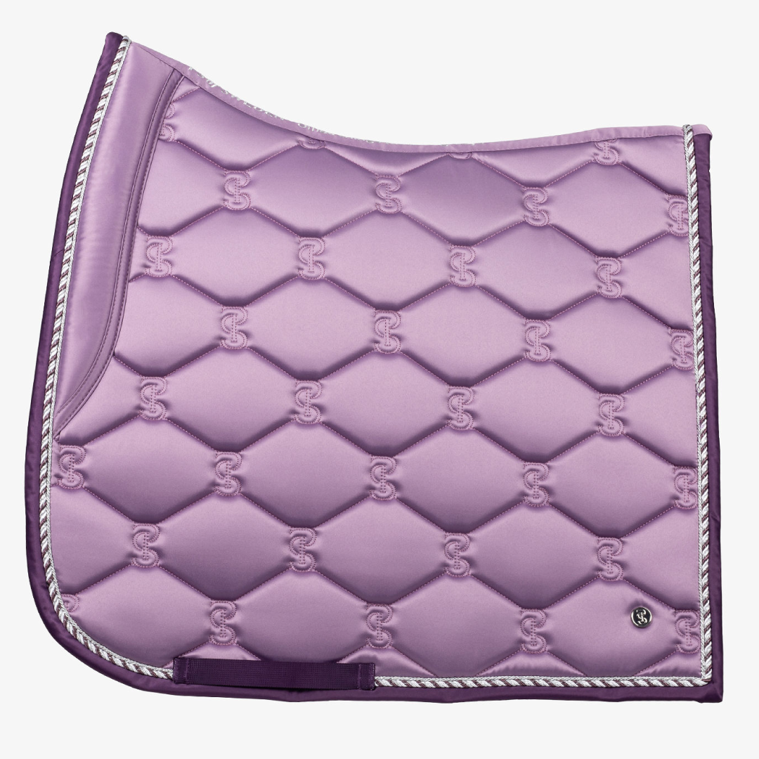 PS of Sweden Purple Grape Signature Dressage Saddle Pad #colour_purple-grape