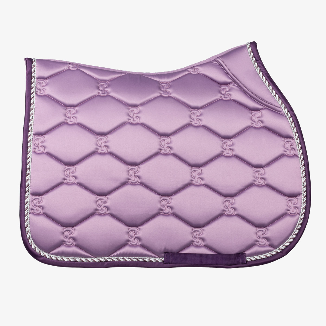 PS of Sweden Purple Grape Signature Jump Saddle Pad #colour_purple-grape