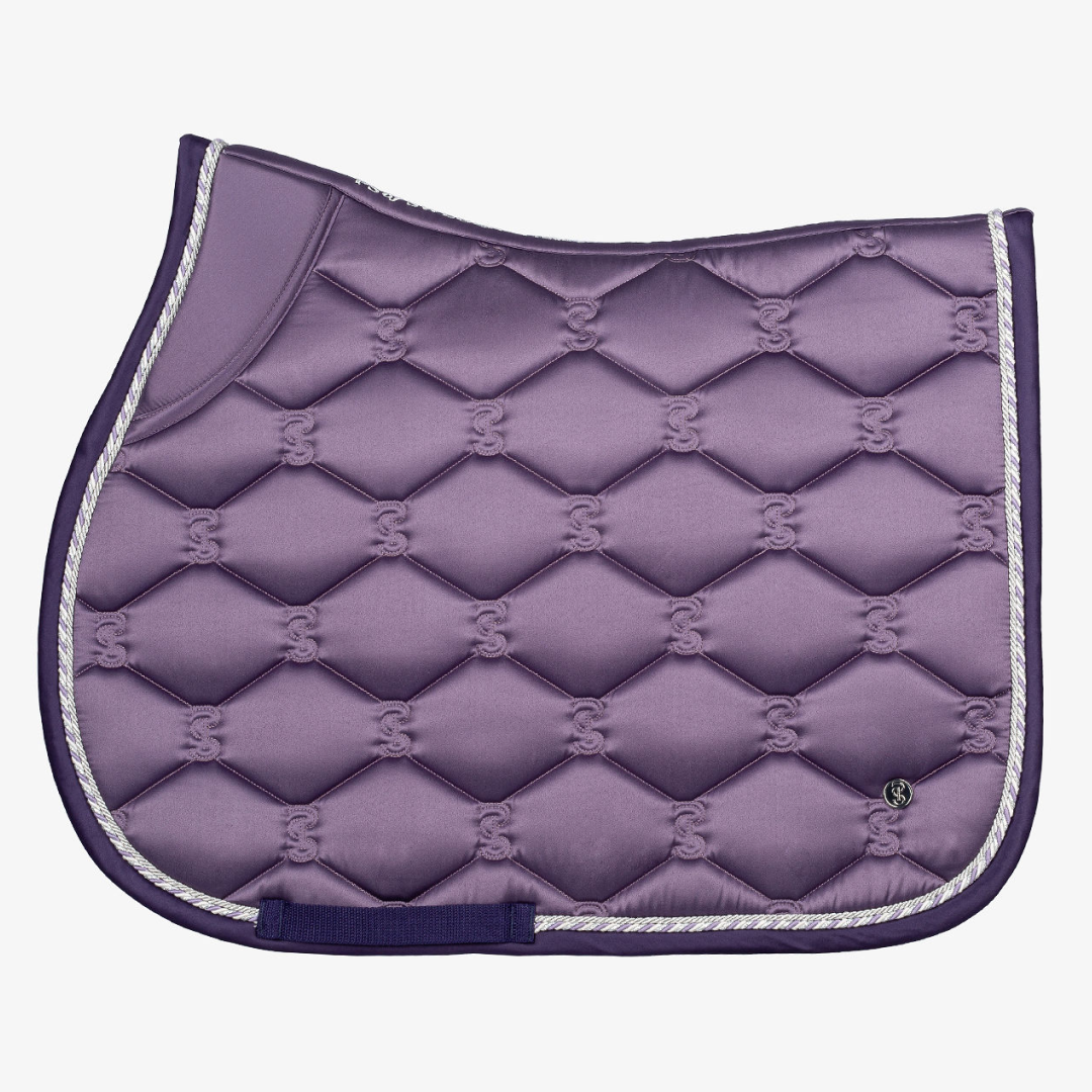 PS of Sweden Purple Signature Jump Saddle Pad #colour_purple