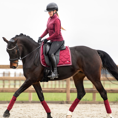 PS of Sweden Ruby Wine Signature Dressage Saddle Pad #colour_ruby-wine