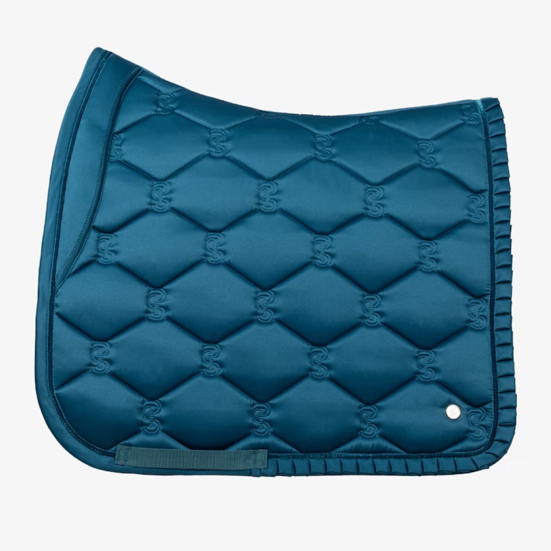 PS of Sweden Petrol Blue Ruffle Dressage Saddle Pad