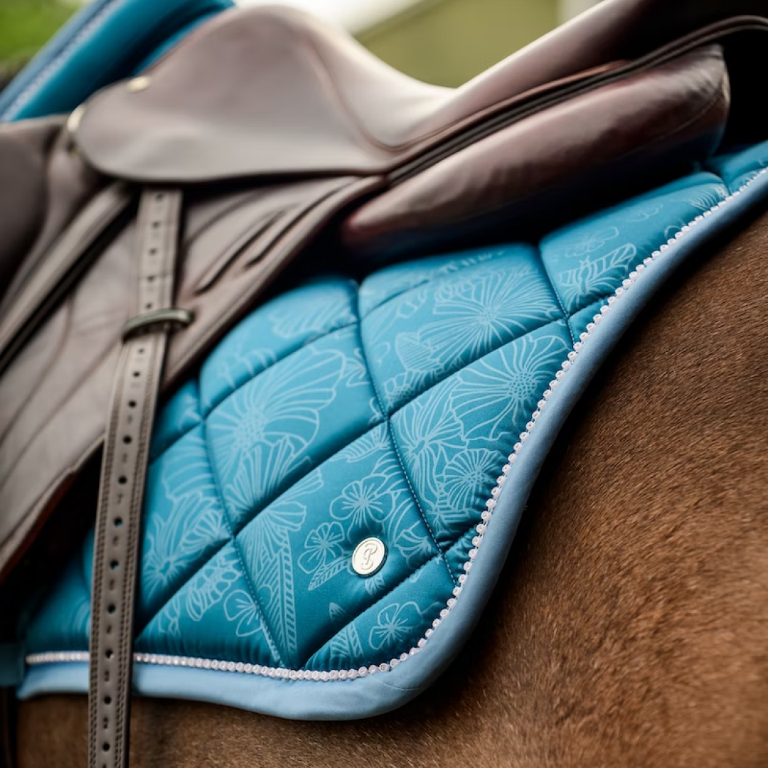 PS de Sweden Gasolina azul Floret Saddle Pad Jump