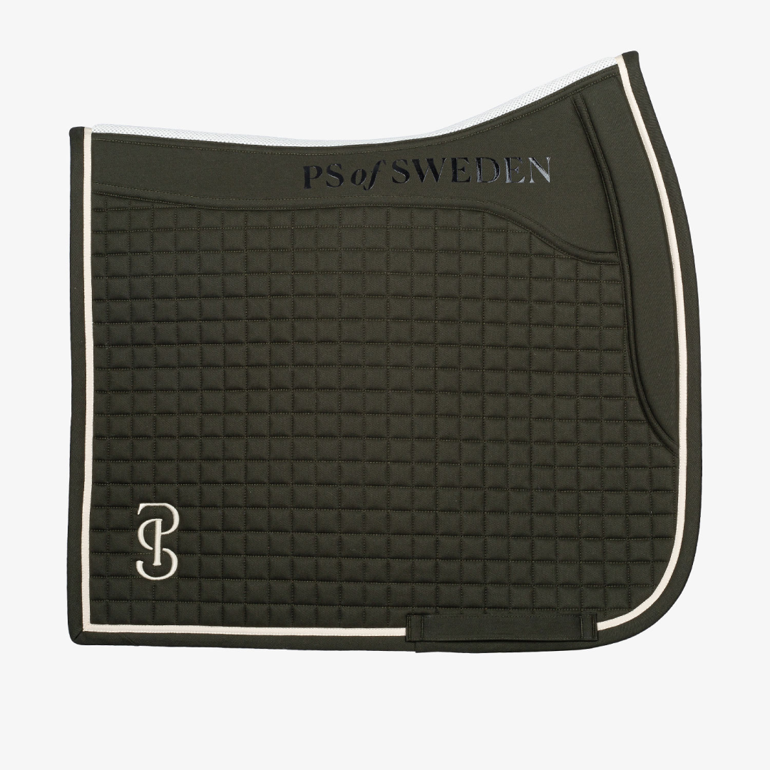 PS of Sweden Elite Dark Green Dressage Saddle Pad #colour_dark-green