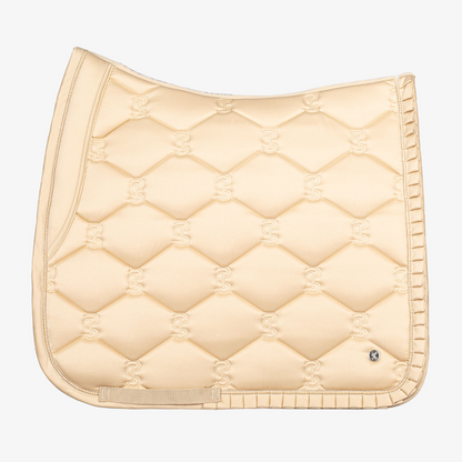 PS of Sweden Light Sand Ruffle Dressage Saddle Pad #colour_light-sand