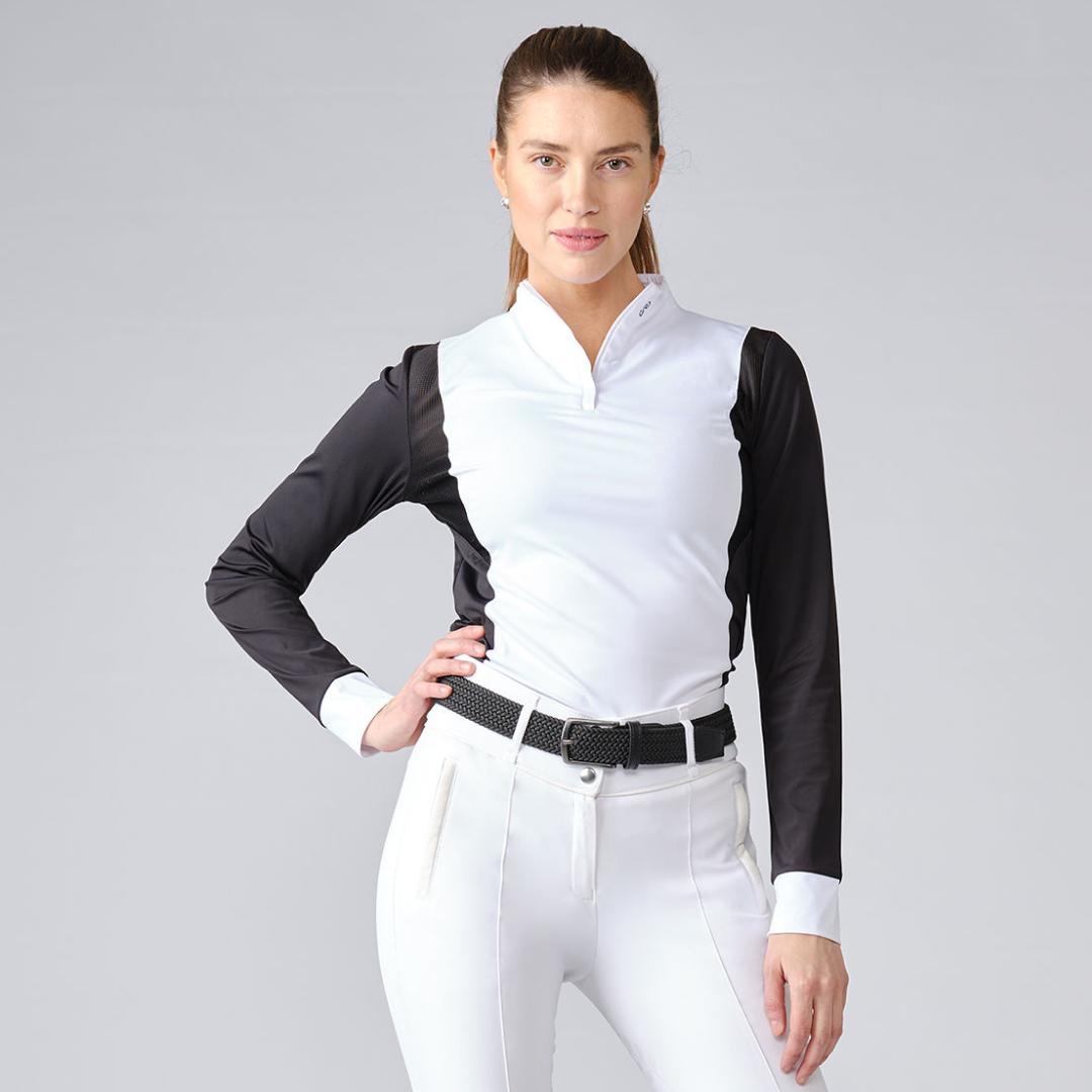 PS of Sweden Black Madison Long Sleeve Competition Top #colour_black