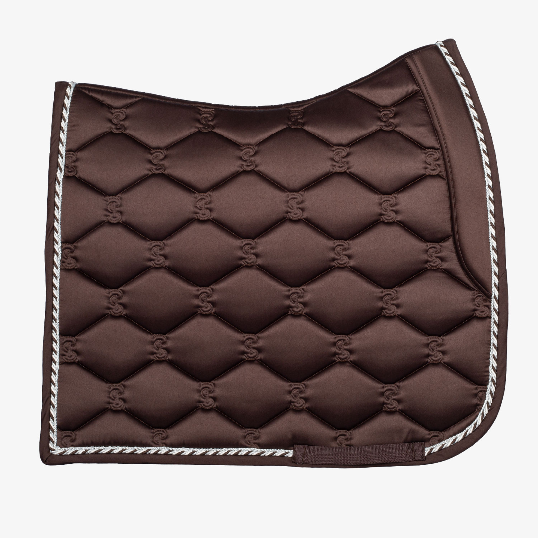 PS of Sweden Coffee Signature Dressage Saddle Pad #colour_coffee