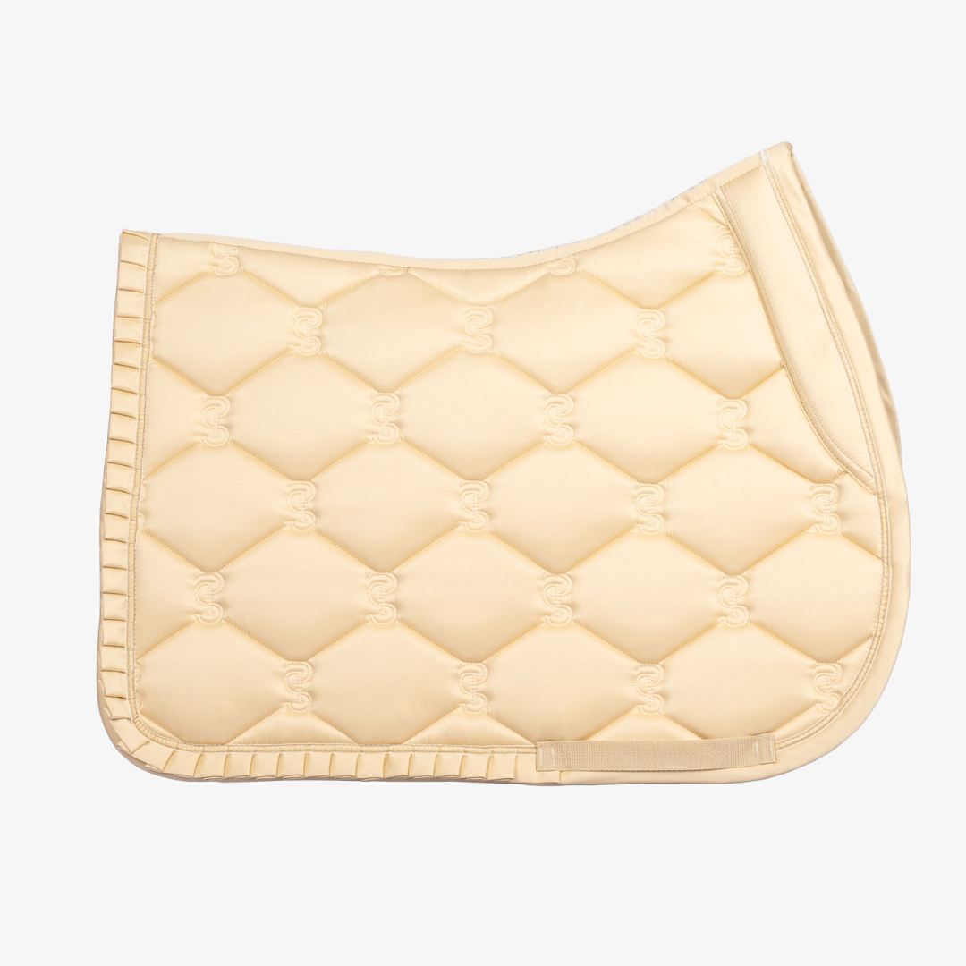 PS of Sweden Light Sand Ruffle Jump Saddle Pad #colour_light-sand