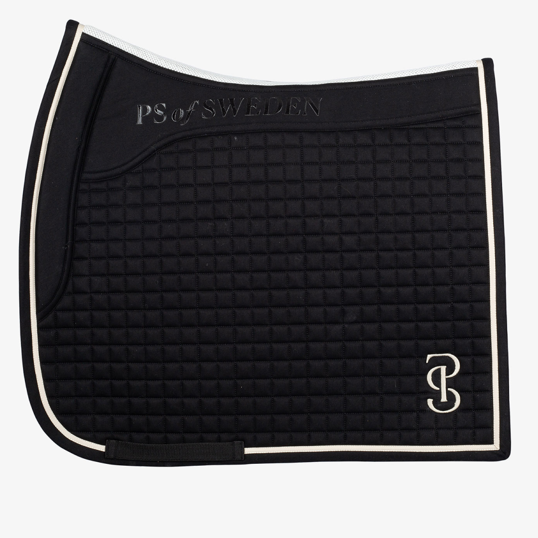 PS of Sweden Elite Black Dressage Saddle Pad #colour_black