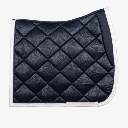 PS of Sweden Floret Navy Dressage Saddle Pad #colour_navy