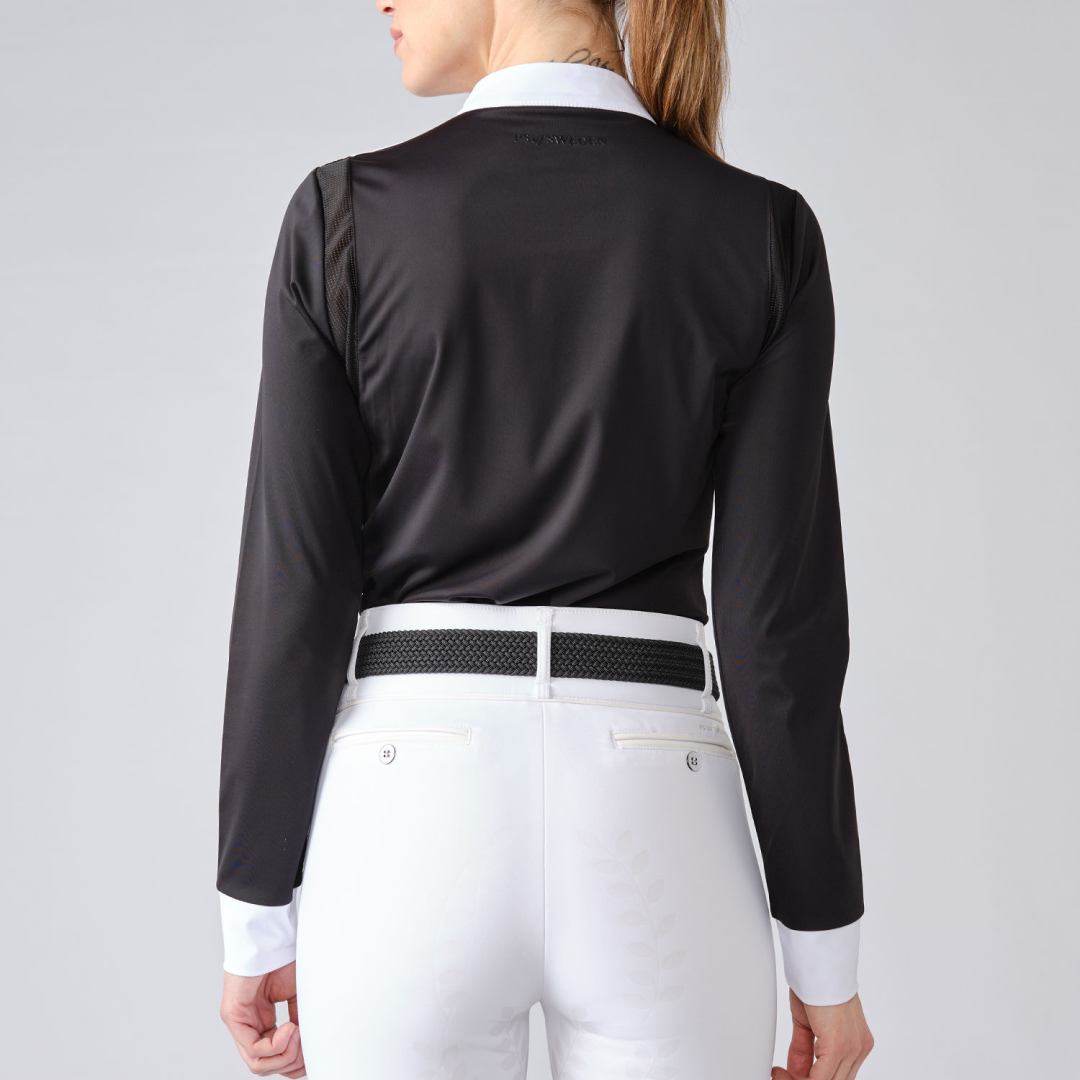PS of Sweden Black Madison Long Sleeve Competition Top #colour_black