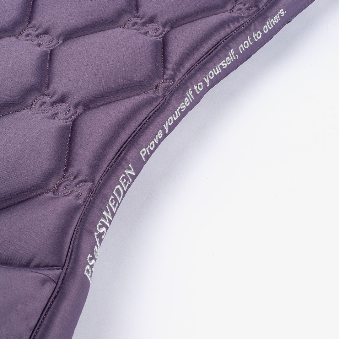 PS of Sweden Purple Signature Dressage Saddle Pad #colour_purple